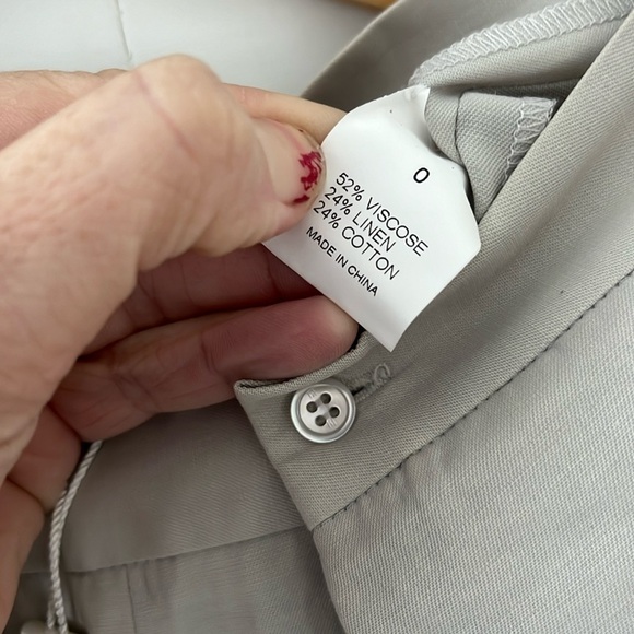 NWT!TSE Linen High Waist Pleated Pants - Picture 3 of 10